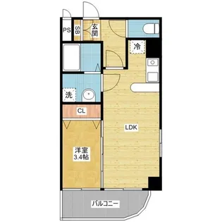 フロンテ中村公園【3階】の間取り