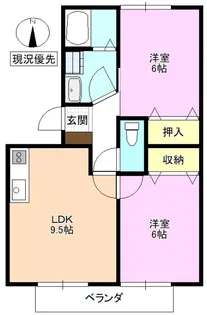 コーモドST B棟【1階】の間取り