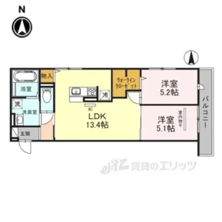 セジュールルポ【3階】の間取り