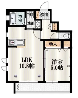 楓ガーデンにしおぎ【3階】の間取り