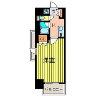 プラウドフラット五橋【2階】の間取り