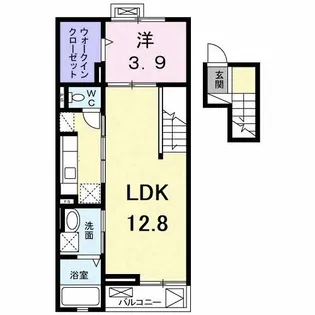 フレスコ・エイ【4階】の間取り