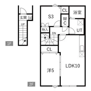 EQUUS C棟【2階】の間取り
