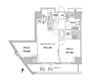 パークハビオ渋谷本町レジデンス【5階】の間取り