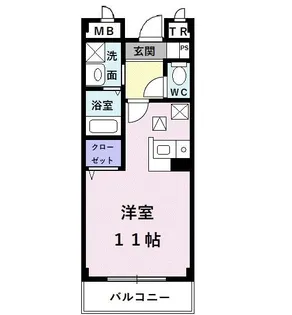 ルミエール深井【1階】の間取り