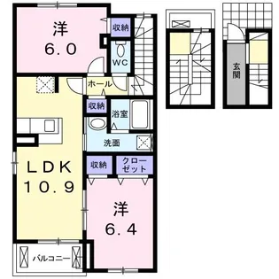 ラ・フォンテ【3階】の間取り