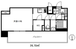 アドバンス神戸マーレ【7階】の間取り