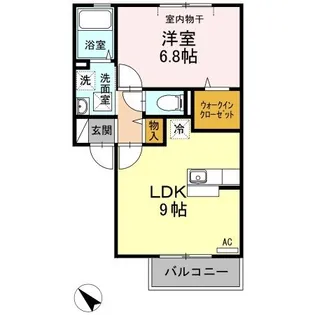 セントバーグ吉方 A棟【2階】の間取り