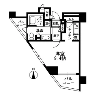 レジディア中落合A棟【3階】の間取り