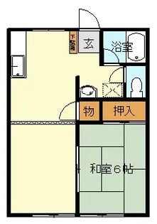 サンハイツ【1階】の間取り