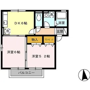 セジュール楽楽 C【2階】の間取り