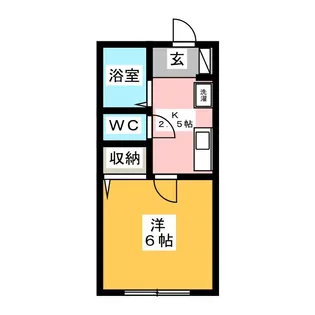 ウエストパークコート【1階】の間取り