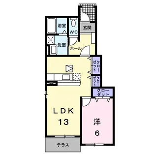 コントラーダA【1階】の間取り