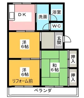 レジデンス榛葉【1階】の間取り