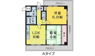 ロトルア【8階】の間取り