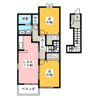 ブルーム B【2階】の間取り