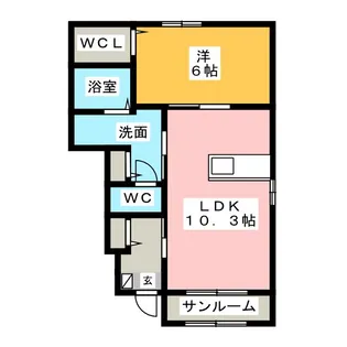 第三東雲 A【1階】の間取り