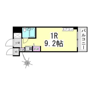 パレス川端【6階】の間取り