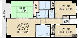 ランテルナ小石川【6階】の間取り