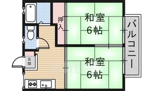 スカイハイツ【1階】の間取り