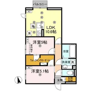 TORISIA大池【1階】の間取り