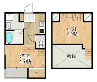 MODERN PALAZZO 戸石BRILLER【1階】の間取り