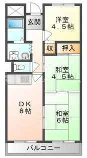 新橋中野マンション【6階】の間取り