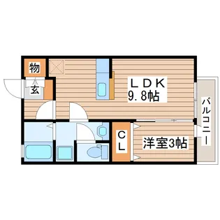カサヴェルデ弐番館【2階】の間取り