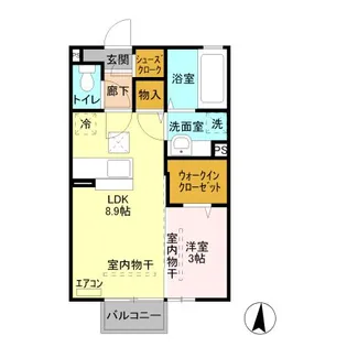 ピアチェーレ【1階】の間取り