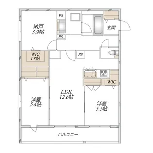 奏 カナデ【3階】の間取り