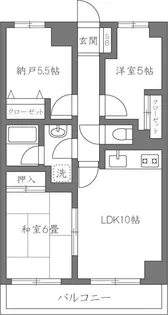 レピドール福田I【6階】の間取り