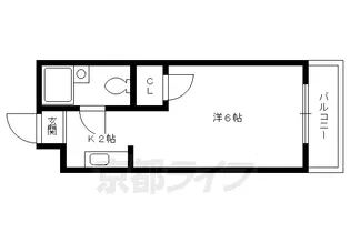 シャトー若草【3階】の間取り