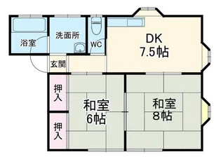 あずさコーポB【2階】の間取り