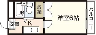 ウイング五日市駅前B棟【5階】の間取り