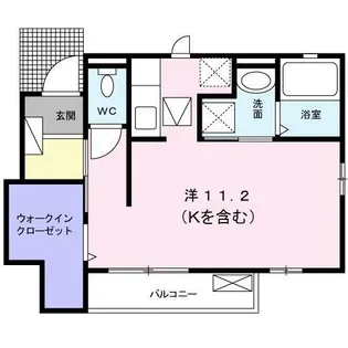 クレイン大蔵【1階】の間取り