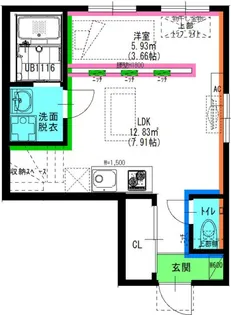 TRES【1階】の間取り
