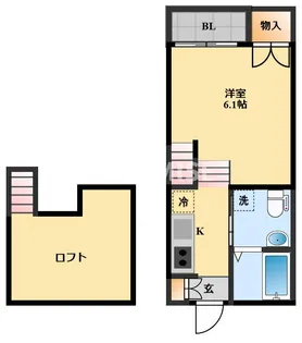 CIRCLE T WASHIZAKI II【1階】の間取り