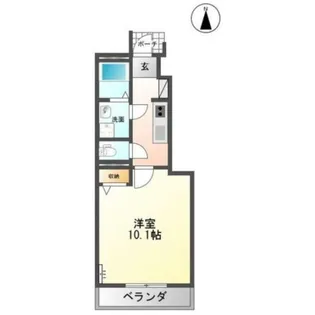 スターテラス大原【1階】の間取り
