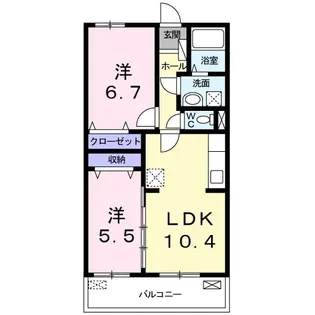 グレイスカレントIII【3階】の間取り