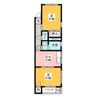 ハイツ協和【5階】の間取り