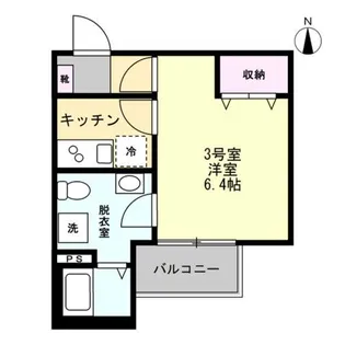 ベイルームアーバン海老名【2階】の間取り