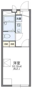 レオパレスアーバン コーワ【1階】の間取り