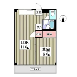 ラビットハウス松葉 202【2階】の間取り