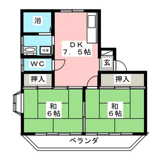 TレジデンスI【1階】の間取り