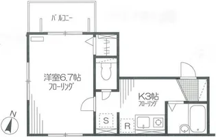 ハイムかしの木【2階】の間取り