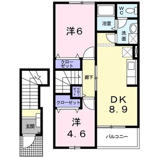 メゾン ドゥ【2階】の間取り