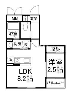 セントレジデンス伏見稲荷【3階】の間取り