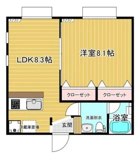 メルベーユ秀華II番館【1階】の間取り