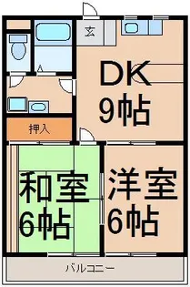 メゾン・ド・ベル【1階】の間取り