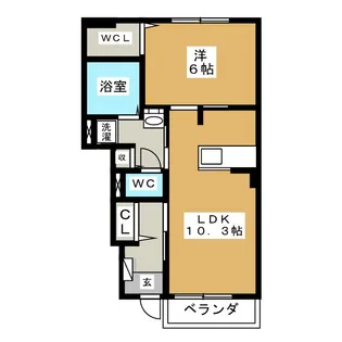 KMMファームI【1階】の間取り